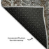 9' X 12' Brown Gray And Ivory Striped Washable Area Rug With UV Protection