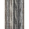 9' X 12' Brown Gray And Ivory Striped Washable Area Rug With UV Protection