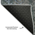 9' X 12' Blue And Gray Striped Washable Area Rug With UV Protection