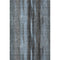 9' X 12' Blue And Gray Striped Washable Area Rug With UV Protection