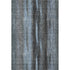9' X 12' Blue And Gray Striped Washable Area Rug With UV Protection