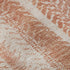 9' X 12' Coral And Ivory Striped Washable Area Rug With UV Protection