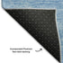 9' X 12' Blue And Ivory Abstract Washable Area Rug With UV Protection