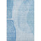9' X 12' Blue And Ivory Abstract Washable Area Rug With UV Protection