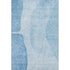 9' X 12' Blue And Ivory Abstract Washable Area Rug With UV Protection