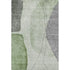 9' X 12' Green Gray And Ivory Abstract Washable Area Rug With UV Protection