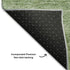 9' X 12' Green Gray And Ivory Abstract Washable Area Rug With UV Protection