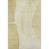 9' X 12' Gold And Beige Abstract Washable Area Rug With UV Protection