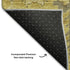 9' X 12' Gold Charcoal And Gray Oriental Washable Area Rug With UV Protection