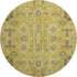 9' X 12' Gold Charcoal And Gray Oriental Washable Area Rug With UV Protection
