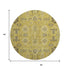 9' X 12' Gold Charcoal And Gray Oriental Washable Area Rug With UV Protection