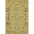 9' X 12' Gold Charcoal And Gray Oriental Washable Area Rug With UV Protection
