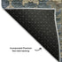 9' X 12' Navy Blue Beige And Charcoal Oriental Washable Area Rug With UV Protection