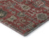 9' X 12' Red Beige And Charcoal Oriental Washable Area Rug With UV Protection
