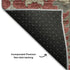 9' X 12' Red Beige And Charcoal Oriental Washable Area Rug With UV Protection
