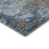 9' X 12' Coral Blue And Ivory Abstract Washable Area Rug With UV Protection
