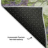 9' X 12' Purple Green And Ivory Abstract Washable Area Rug With UV Protection