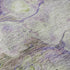 9' X 12' Purple Green And Ivory Abstract Washable Area Rug With UV Protection