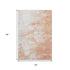 9' X 12' Coral And Ivory Abstract Washable Area Rug With UV Protection