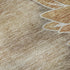 9' X 12' Brown And Beige Floral Washable Area Rug With UV Protection