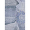 9' X 12' Blue And Ivory Floral Washable Area Rug With UV Protection
