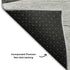 9' X 12' Gray And Silver Floral Washable Area Rug With UV Protection
