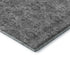 9' X 12' Gray And Silver Floral Washable Area Rug With UV Protection