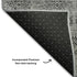 9' X 12' Gray And Silver Floral Washable Area Rug With UV Protection