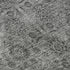 9' X 12' Gray And Silver Floral Washable Area Rug With UV Protection