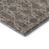 9' X 12' Ivory And Taupe Floral Washable Area Rug With UV Protection