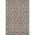 9' X 12' Ivory And Taupe Floral Washable Area Rug With UV Protection