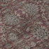 9' X 12' Merlot And Gray Floral Washable Area Rug With UV Protection