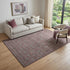 9' X 12' Merlot And Gray Floral Washable Area Rug With UV Protection