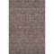 9' X 12' Merlot And Gray Floral Washable Area Rug With UV Protection