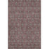 9' X 12' Merlot And Gray Floral Washable Area Rug With UV Protection