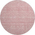 9' X 12' Blush And Ivory Floral Washable Area Rug With UV Protection