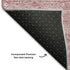 9' X 12' Blush And Ivory Floral Washable Area Rug With UV Protection