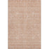 9' X 12' Coral And Ivory Floral Washable Area Rug With UV Protection