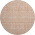 9' X 12' Coral And Ivory Floral Washable Area Rug With UV Protection