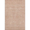 9' X 12' Coral And Ivory Floral Washable Area Rug With UV Protection