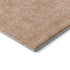 9' X 12' Peach And Ivory Floral Washable Area Rug With UV Protection