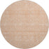 9' X 12' Peach And Ivory Floral Washable Area Rug With UV Protection