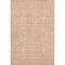 9' X 12' Peach And Ivory Floral Washable Area Rug With UV Protection