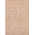 9' X 12' Peach And Ivory Floral Washable Area Rug With UV Protection