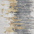 9' X 12' Ivory Gold And Gray Abstract Washable Area Rug With UV Protection