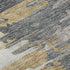9' X 12' Ivory Gold And Gray Abstract Washable Area Rug With UV Protection