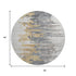 9' X 12' Ivory Gold And Gray Abstract Washable Area Rug With UV Protection