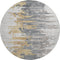 9' X 12' Ivory Gold And Gray Abstract Washable Area Rug With UV Protection