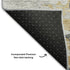 9' X 12' Ivory Gold And Gray Abstract Washable Area Rug With UV Protection