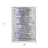 9' X 12' Purple Gray And Ivory Abstract Washable Area Rug With UV Protection